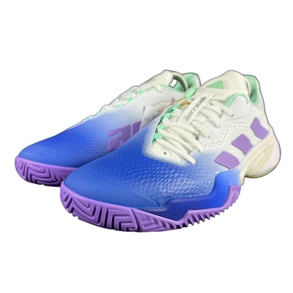 Adidas Barricade Lucid Blue Violet Mint Tennis Shoes HP7417 Women's Size 9 - Picture 6 of 11